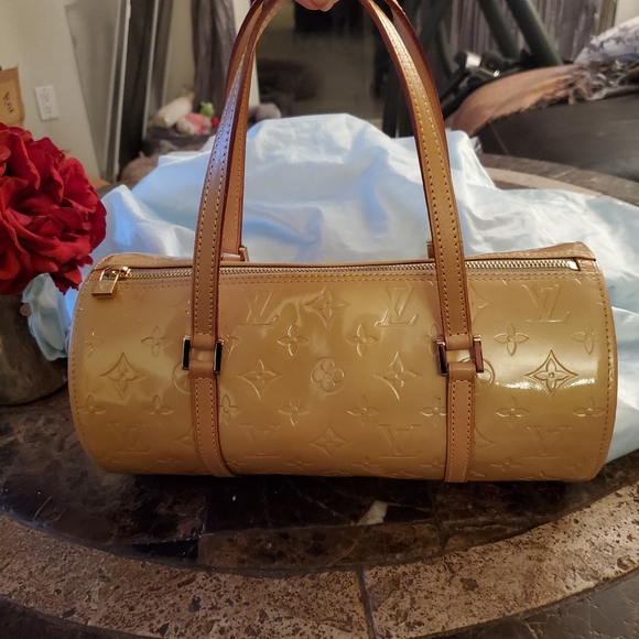 Louis Vuitton Vernis monogram Yellow Brown Bedford Bag with $30 COA - Picture 2 of 15
